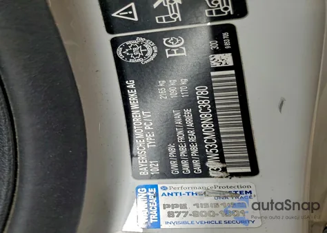 2022 BMW M240Xi z USA, uszkodzony, nr VIN 3MW53CM08N8C38780